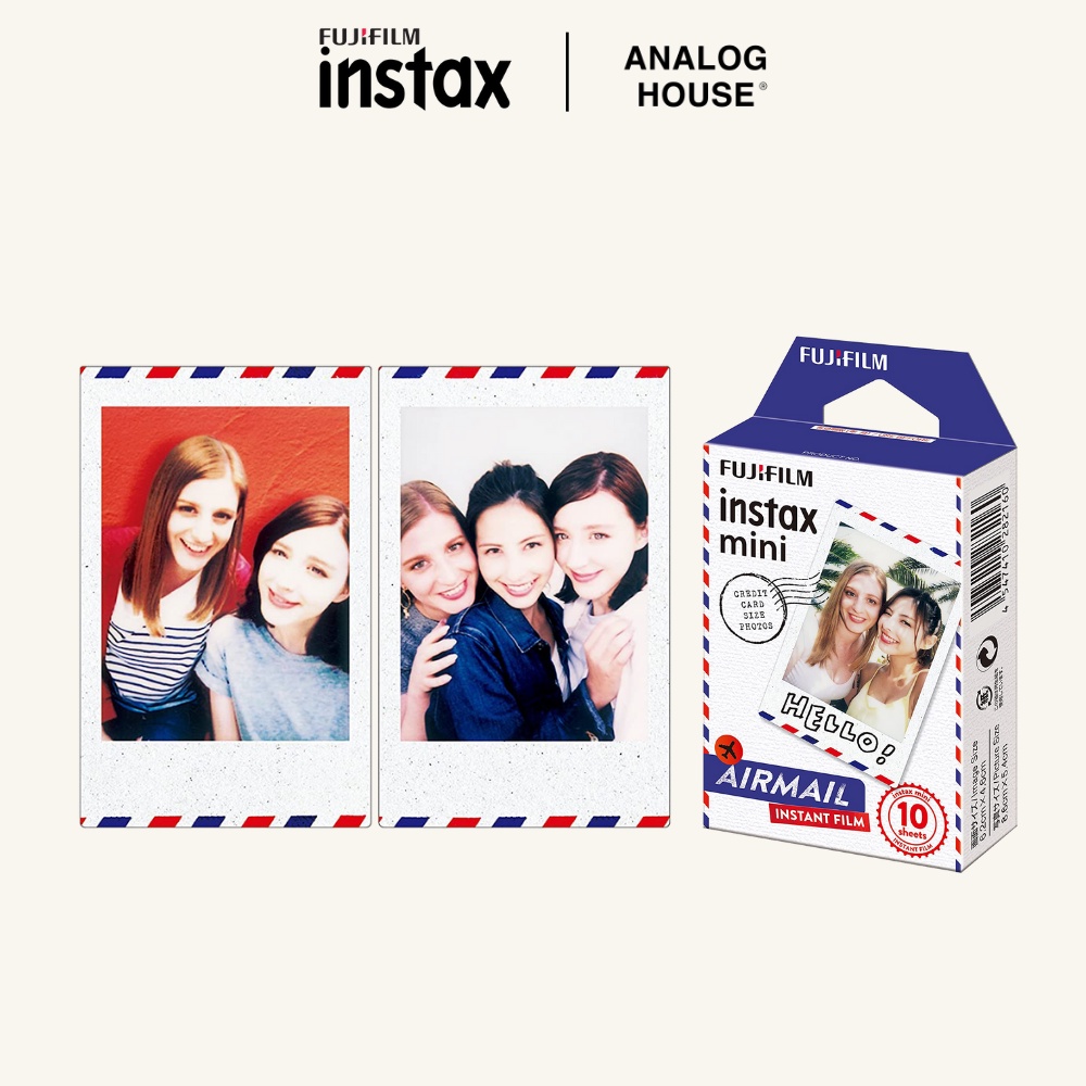 FILM INSTAX MINI Viền Airmail FUJIFILM dùng cho máy ảnh chụp lấy liền