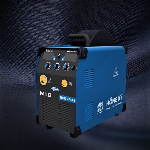 CHÍNH HÃNG - Máy Hàn MIG điện tử 220V/10,2KVA Hồng Ký MIG 250PRO 1 (dây hàn 0.8mm - 1.2mm)