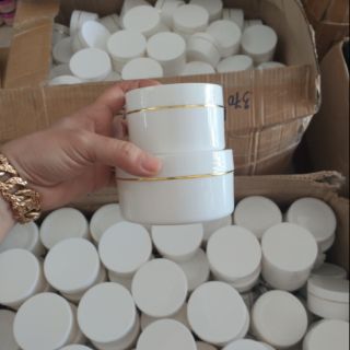 Hủ đựng kem body 200g trắng