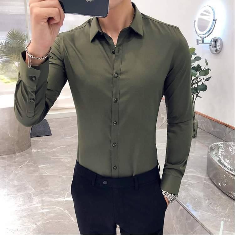(FREESHIP+VIDEO THẬT) Áo Sơ Mi VNXKhàng cao cấp loại 1 Dài Tay Màu Trơn Thời Trang Cho Nam | BigBuy360 - bigbuy360.vn