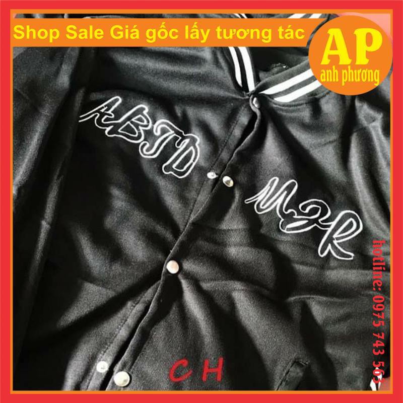 Áo bomer ABJD😍Chất gió mềm😍hàng 1 lớp cổ, tay áo và gấu áo có bo dệt xịn😍freesize 50kg😍phong cách hàn quốc
