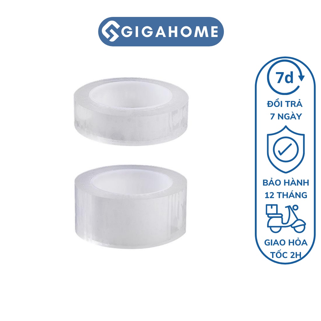 Cuộn Băng Keo Dán Tự Dính Trong Suốt GIGAHOME Chống Thấm Nước, Dầu Mỡ Cho Nhà Bếp 7309