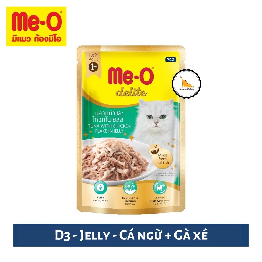 [VỀ VỊ MỚI] PATE ME-O DELITE CÁ NGỪ CHO MÈO ĐỦ HƯƠNG VỊ NHẬP KHẨU THÁI LAN GÓI 70g