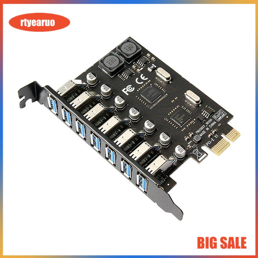 Usb Pcie Adapter 7 Cổng Usb 3.0 Hub Pcie Adapter Pci-E Usb Controller