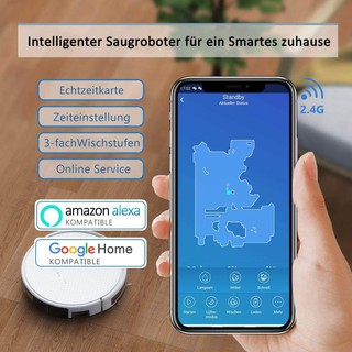 Máy hút bụi lau nhà Probot Tesvor 990 Google Alexa