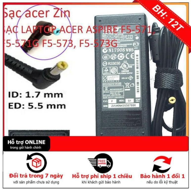 BH12TH ⚡️SẠC LAPTOP ACER ASPIRE F5-571, F5-571G F5-573, F5-573G loại tốt