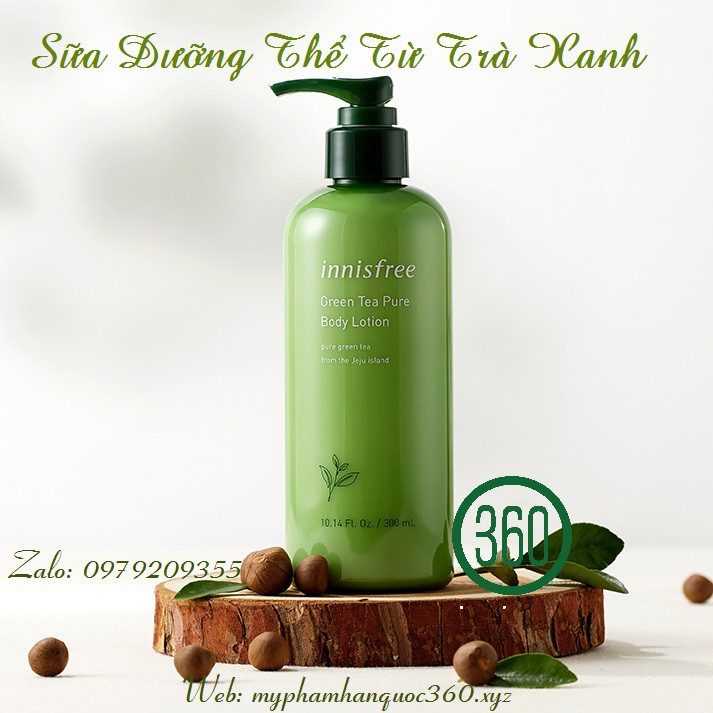 [Mẫu mới] Dưỡng Thể Trà Xanh Innisfree Green Tea Pure Body Lotion 310ml