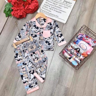 Pijama lụa đẹp hàng cao cấp cho bé