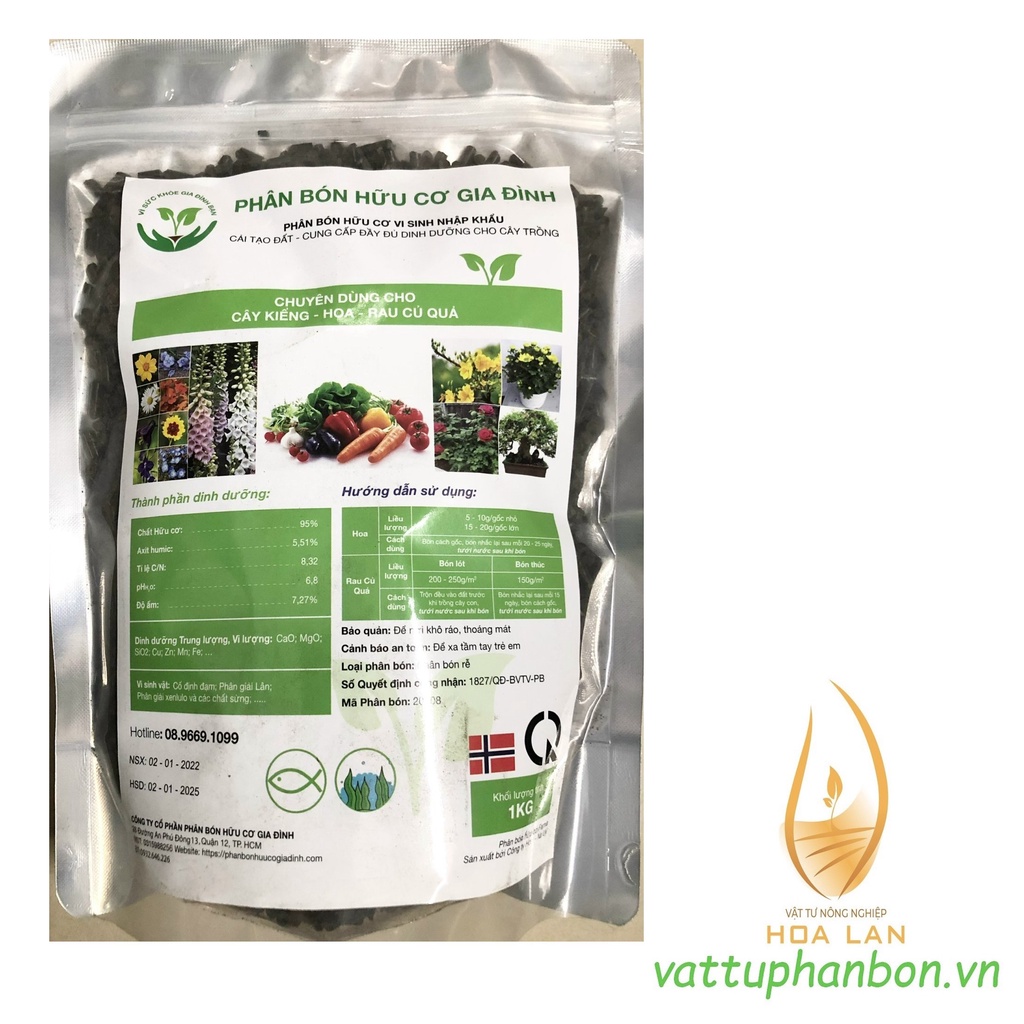 Phân Bón Hữu Cơ Vi Sinh - Cá Hồi - #426A# 1kg