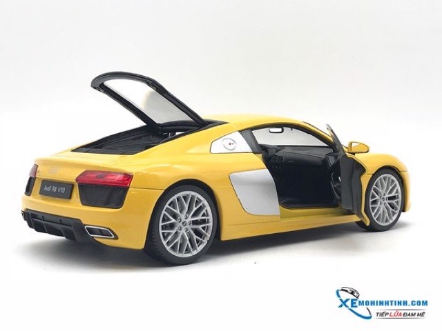 Xe Mô Hình Audi R8 V10 1:18 Welly Nex (Vàng)