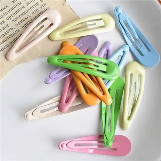 Set 5 Kẹp Tóc Mái Trơn Nhiều Màu Siêu Xinh Phong Cách Hàn Quốc