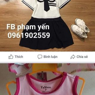 Combo 2 sét váy cho bé gái