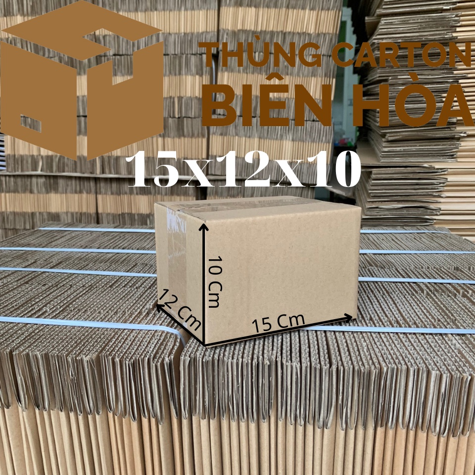 Hộp Giấy 15x12x10 - Hộp Sóng C Dày, Cứng