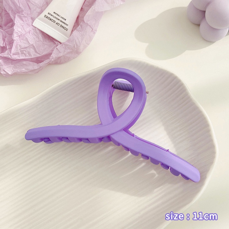 Kẹp Tóc Acrylic Cỡ Lớn Màu Tím Thời Trang Hàn Quốc Cho Nữ