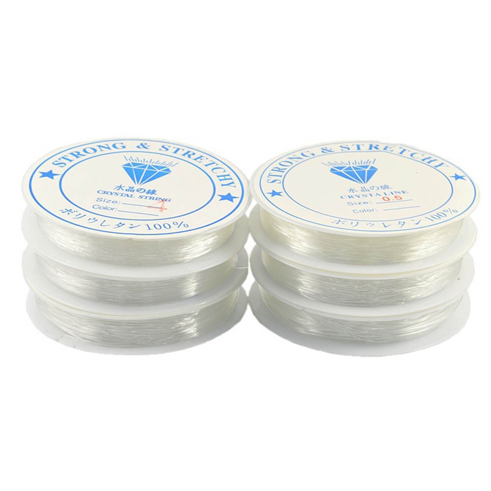 Dây cước trong suốt độ co giãn 1.0mm dùng làm vòng tay | BigBuy360 - bigbuy360.vn