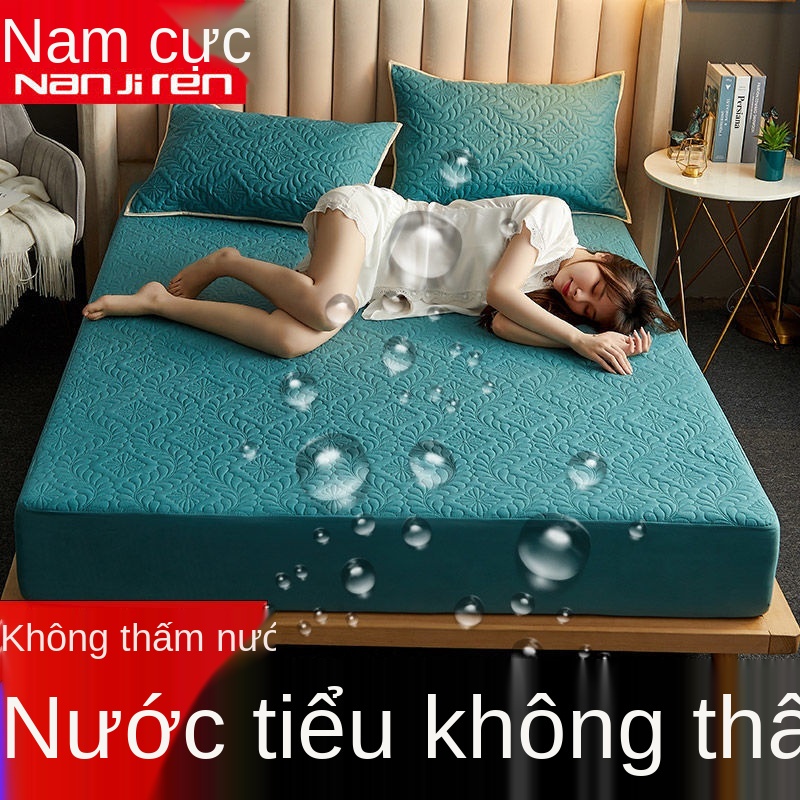 Ga trải giường không thấm nước Nam Cực khăn trải giường một mảnh chống thấm nước tiểu nệm thoáng khí Tấm trải giường dày