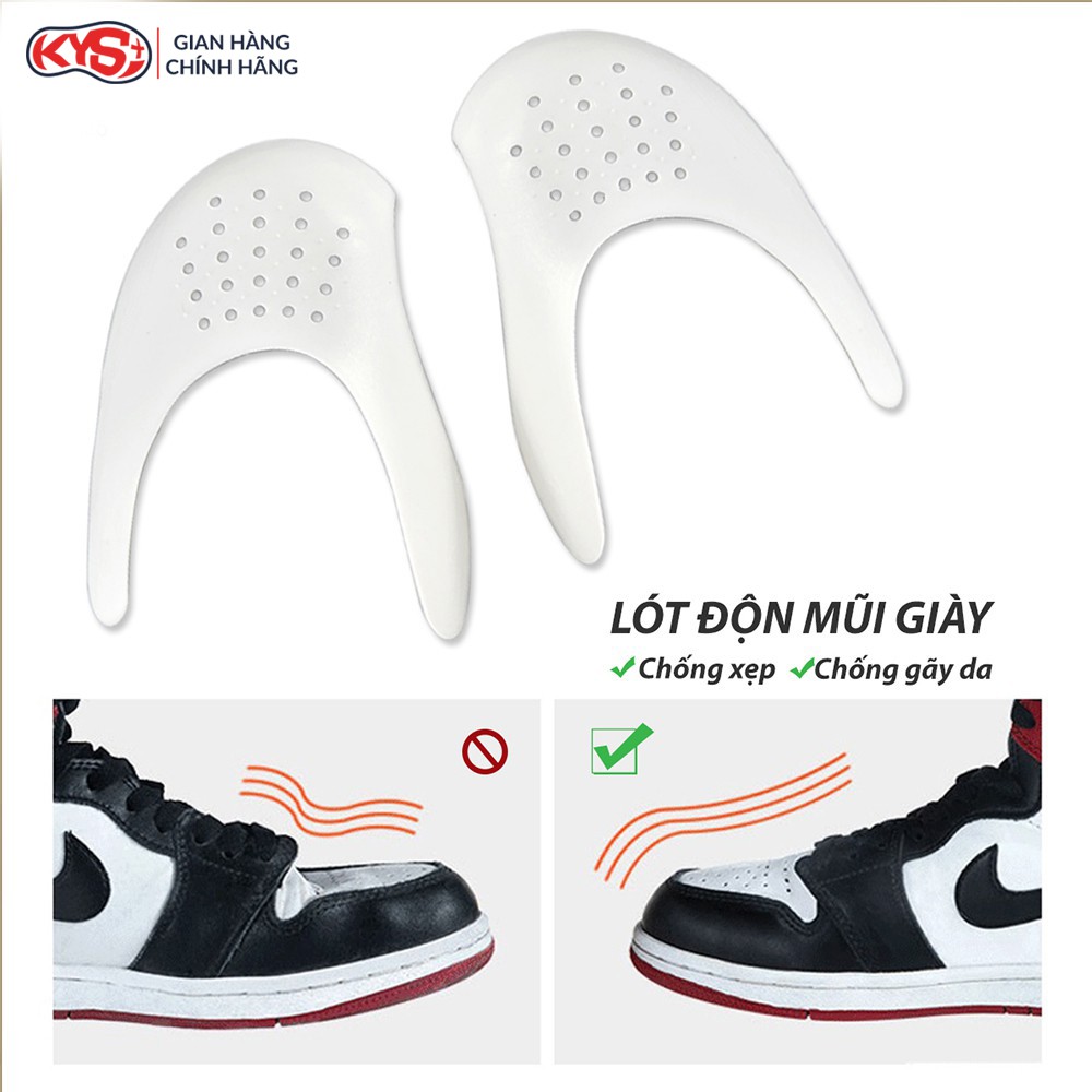 Bảo Vệ Mũi Giày không bị gãy, nứt da, xẹp và giữ dáng giày căng phồng SNEAKER SHIELD KYS - Màu Đen