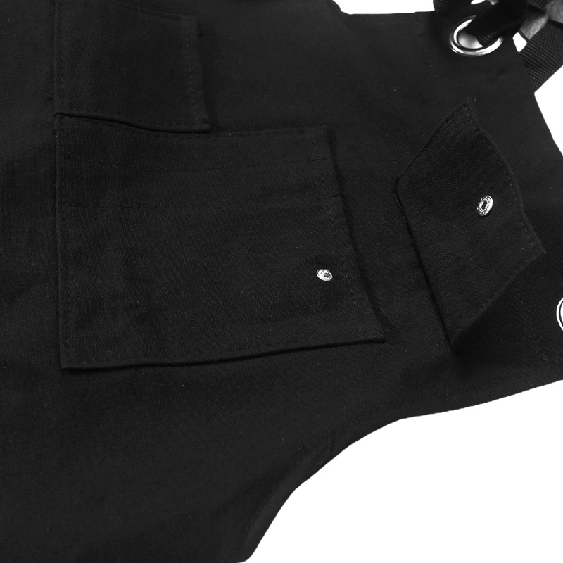 Tạp Dề Nấu Ăn Vải Canvas Có Túi Và Dây Đeo Chéo Sau Lưng Chuyên Nghiệp Có Thể Điều Chỉnh Cho Nam Và Nữ