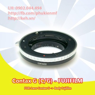CG-FX Mount adapter chuyển lens ngàm Contax G C/G sang body Fujifilm X ( CG-FUJIFILM CG-FUJI CG FX FUJIFILMX )
