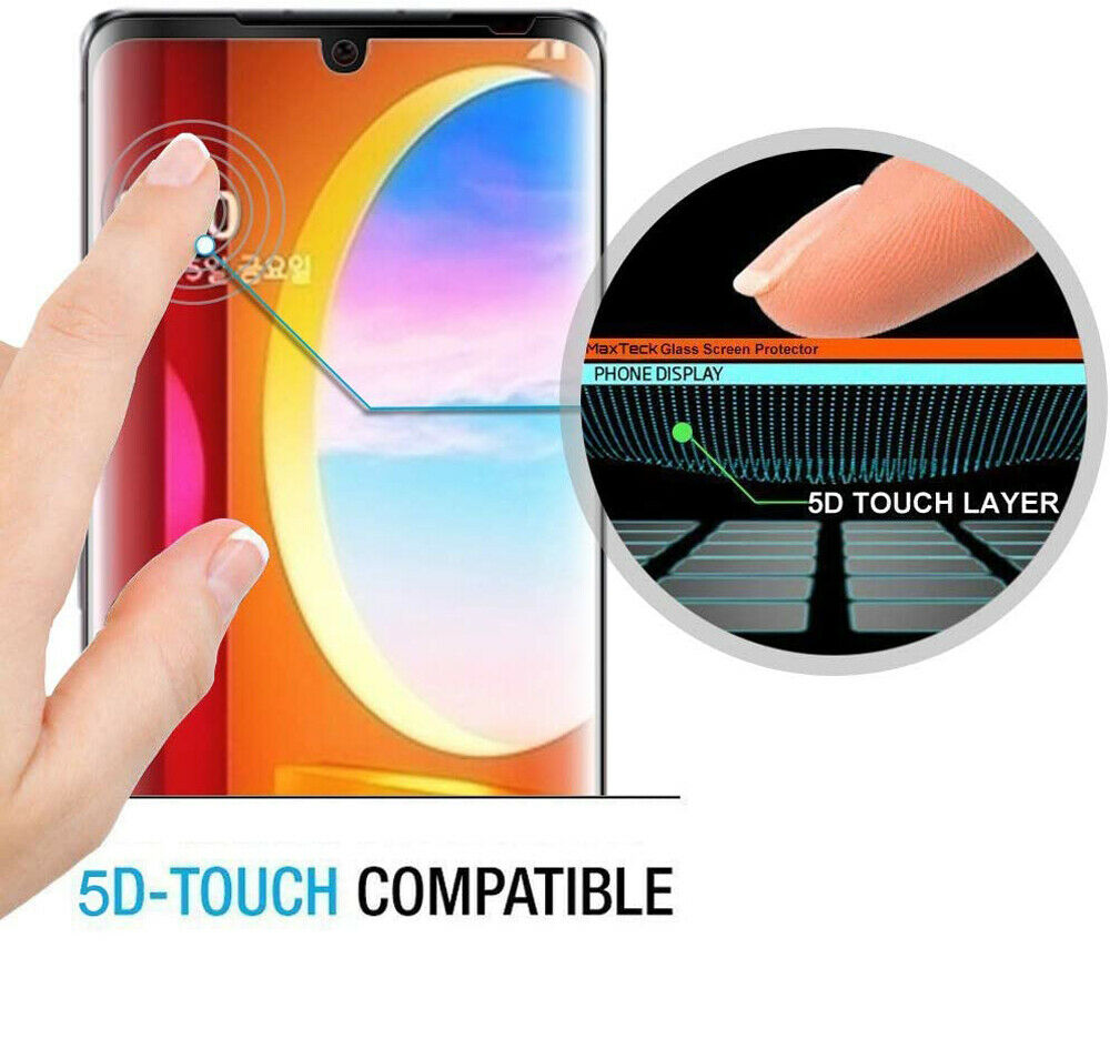 Miếng Dán Cường Lực 3d Cạnh Cong Hỗ Trợ Bảo Vệ Màn Hình Toàn Diện Cho Lg Wing Tiện Dụng 5g