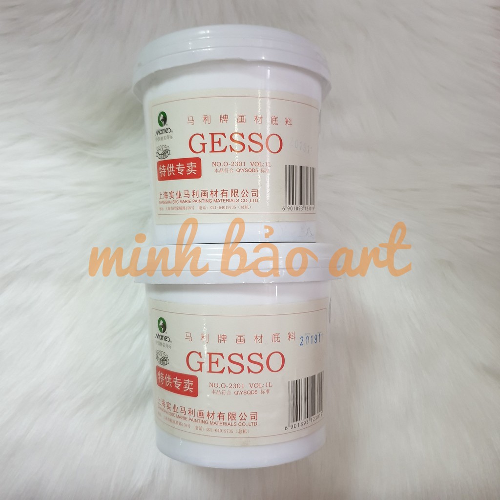 SƠN LÓT MARIE'S GESSO 500 ML / 1000 ML MÀU TRẮNG