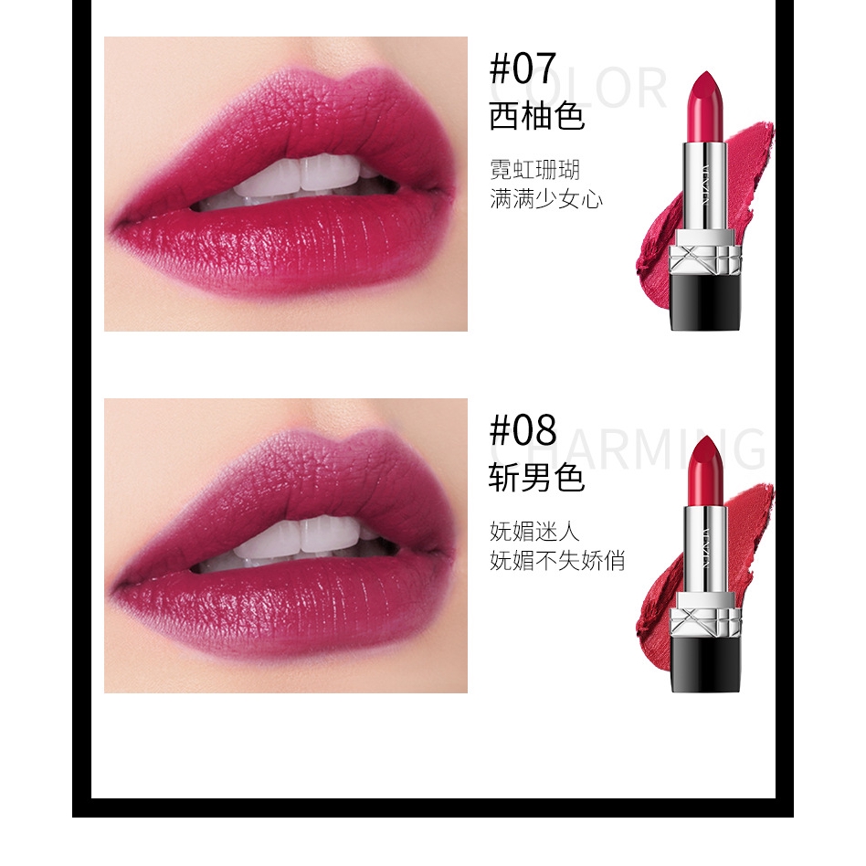Son môi tươi sáng và ẩm không dễ phai và dưỡng ẩm VENZEN | BigBuy360 - bigbuy360.vn