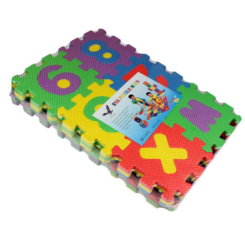 Set 36 Tấm Thảm Xốp EVA Mềm Xếp Hình Chữ Cái Và Số Cho Bé Tập Bò