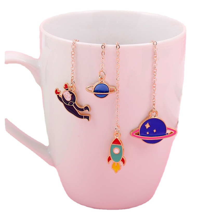 1 Thẻ Đánh Dấu Sách Bằng Hợp Kim Hình Hành Tinh Vũ Trụ Sáng Tạo Hỗ Trợ Đọc Sách Dành Cho Học Sinh