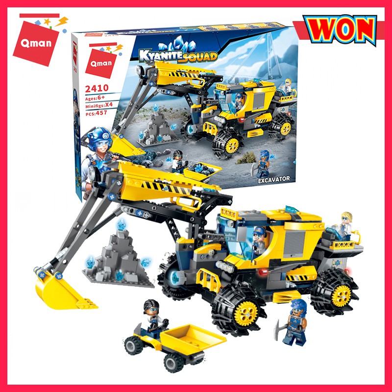 Đồ chơi xếp hình Qman 2410 - Máy xúc