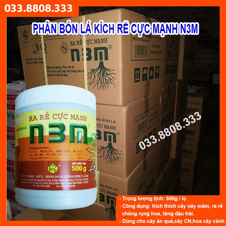 Kích Thích Ra Rễ Cực Mạnh N3M hộp 500g