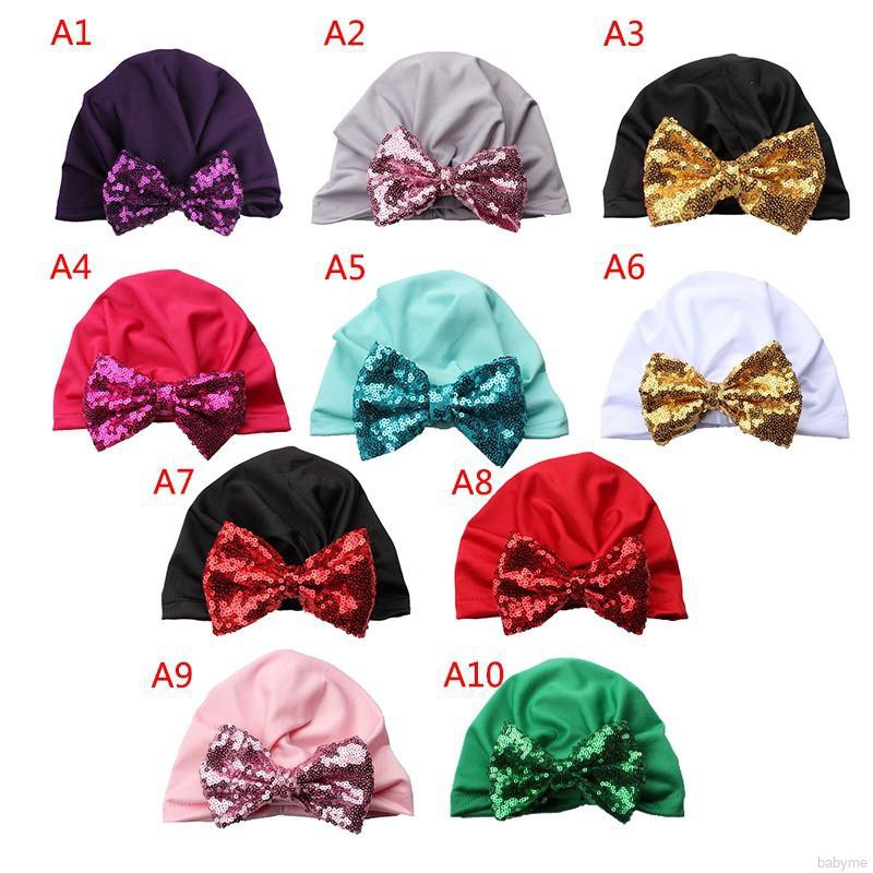 Nón trùm đầu buộc dây nơ in họa tiết dễ thương cho bé