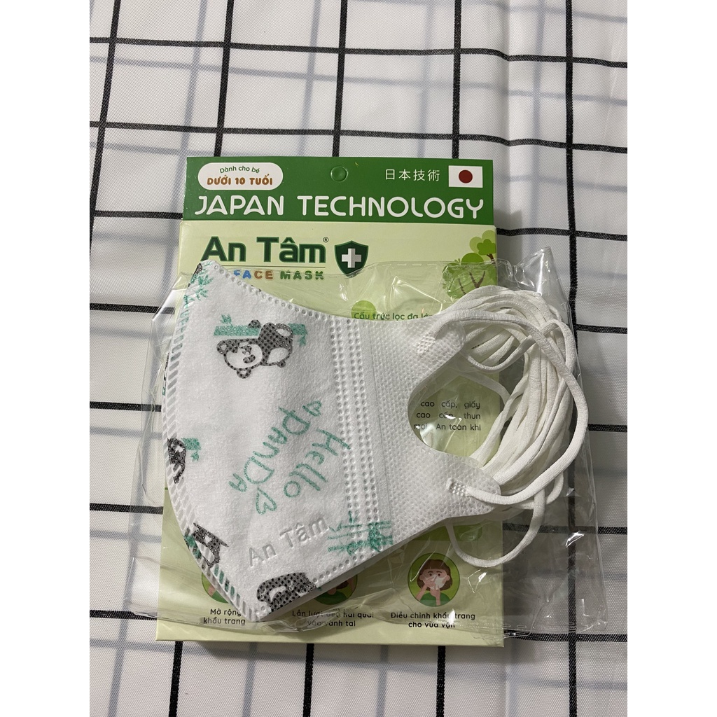 Khẩu trang 5D nhiều họa tiết dành cho bé từ 3 đến 7 tuổi
