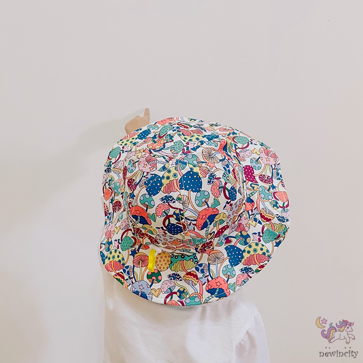 Nón Bucket Hoạ Tiết Hoạt Hình Phong Cách Hàn Quốc Thời Trang Cho Bé