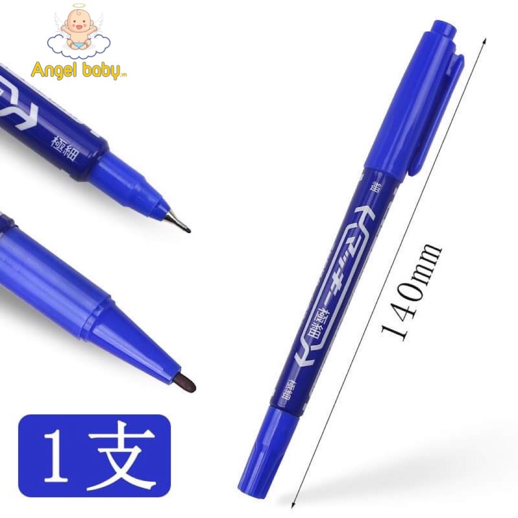 Bút viết lông dầu 2 đầu Zebili / Bút viết kính CD không xóa được MO-120