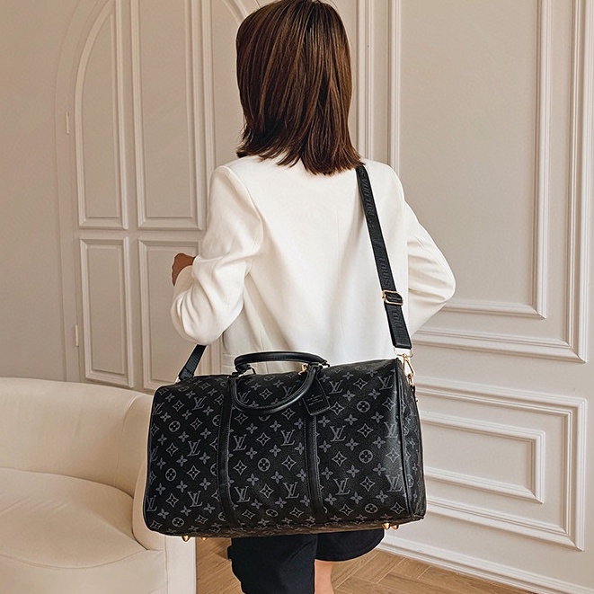 Túi du lịch LV, Túi xách da du lịch đeo chéo nam nữ cỡ lớn cao cấp túi trống size lớn thời trang thể thao ulzzang RIKY