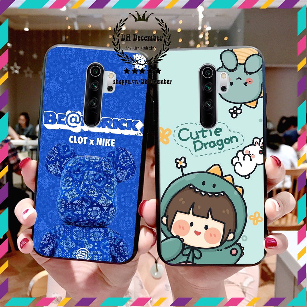 Ốp lưng Xiaomi REDMI NOTE 8 PRO in hình 3D lucky, gấu Brick xinh xắn - KHÔNG NÊN BỎ LỠ
