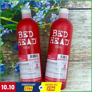 Cặp dầu gội tigi đỏ phục hồi tóc hư tổn cấp độ 3
