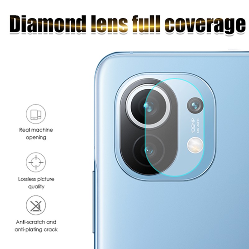 [Ảnh Thật] Kính CL chống trầy Camera Xiaomi Mi 11 Lite Cường Lực 2.5D