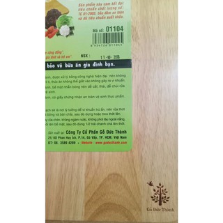 Thớt chữ nhật Gỗ Đức Thành 01104