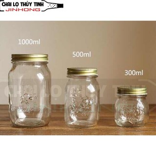 HŨ THỦY TINH 500ML HOA RƠI