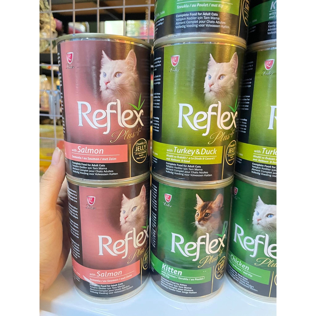 PATE lon 400gram hiệu REFLEX cho MÈO mua 5 tặng 3 súp