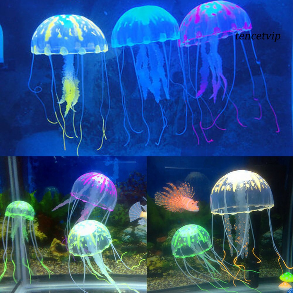 Sứa silicon nhân tạo trang trí bể cá