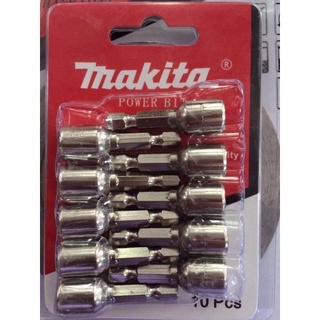 COMBO 10 ĐẦU BẮN TÔN 8mm MAKITA CAO CẤP CHUÔI LỤC GIÁC