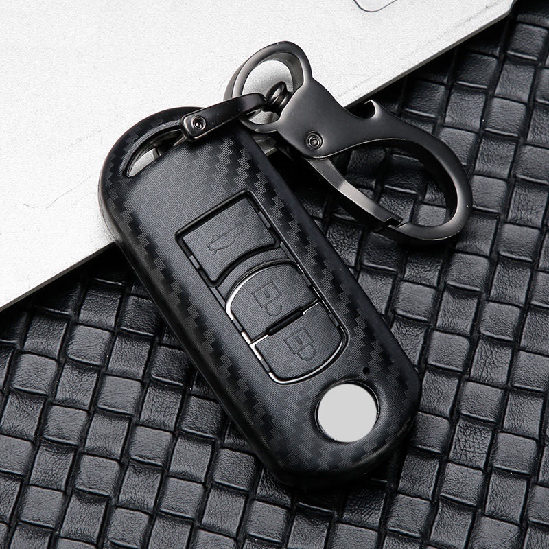 Vỏ Bọc Chìa Khóa Thông Minh Bằng Sợi carbon Cho Mazda CX-5 CX-7 CX-3 CX-9 MX Mazda3 mazda6 Phù Hợp Vỏ Bảo Vệ Chìa Khóa Xe Hơi Mazda cx-4cx-5cx-7cx-9cx-3 Atez 3 8 bao chìa khoá mazda 3 2017 bọc chìa khoá