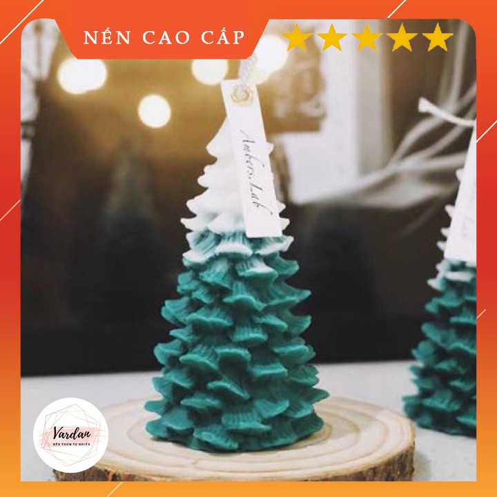 [Hàng mới] Nến thơm hình cây thông Noel, Nến thơm mùi gỗ thông trang trí cây thông Noel - Vardan