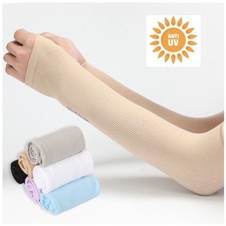 Găng tay chống nắng, Ống tay chống nắng [loại xỏ ngón] Les't Slim chống ánh nắng, tia UV có hại cho làm da