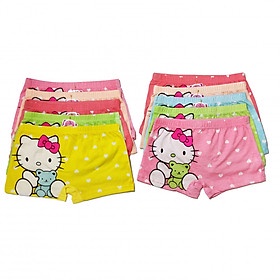 Set 10 quần chip, quần lót đùi đáng yêu cho bé gái vải cotton 100% chất mịn đẹp