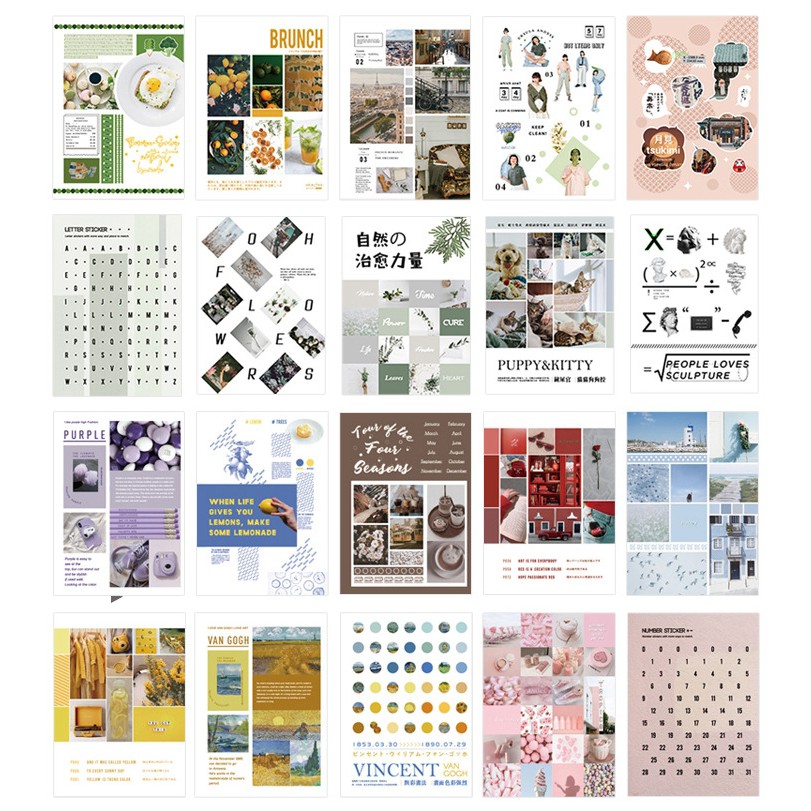 KimiTape quyển Sticker cao cấp RosyPosy  Phong cách hiện đại