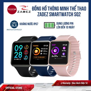 Đồng hồ thông minh Zadez Smartwatch SQ2 kết nối nghe gọi đo sức khỏe bảo hành 15 tháng