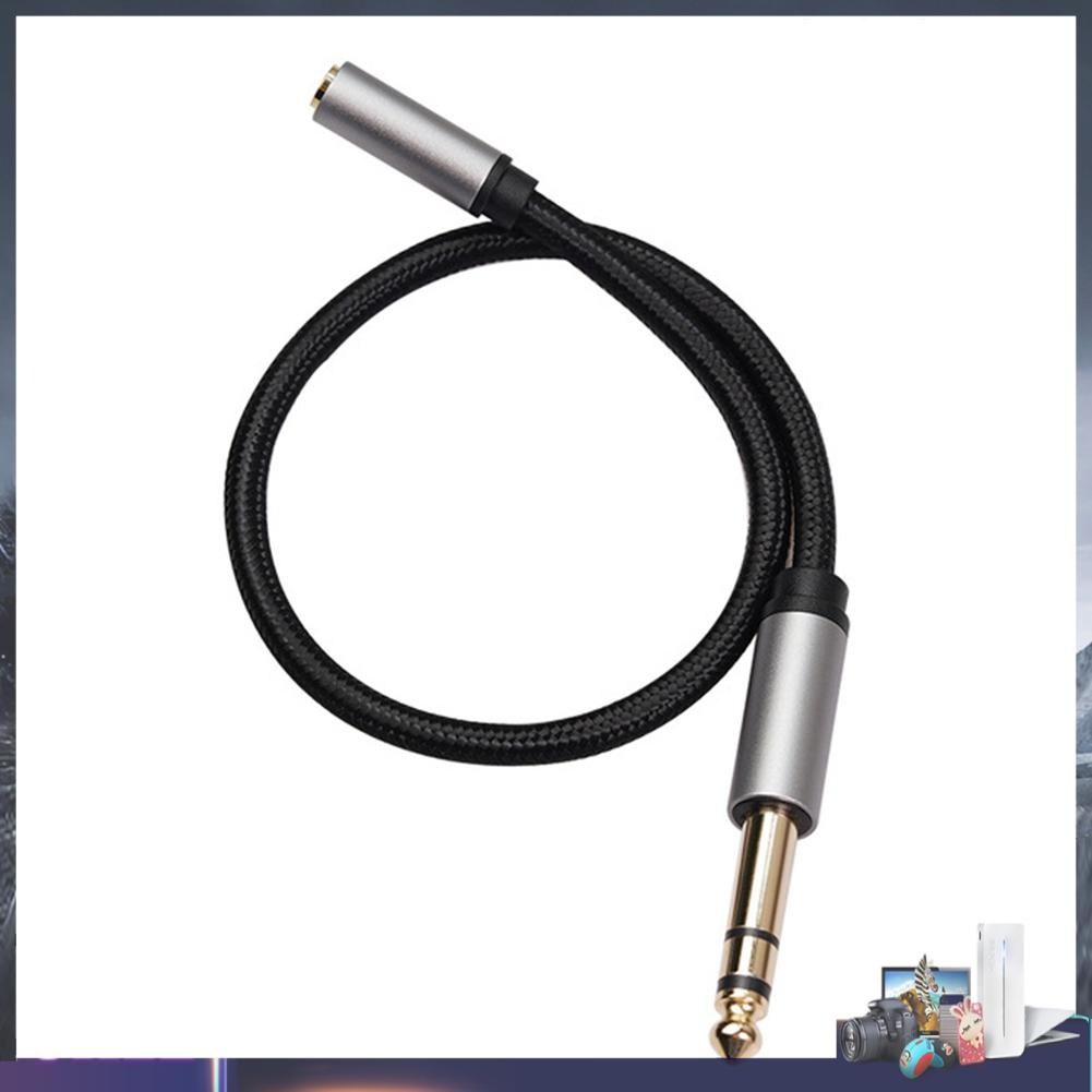 Dây Cáp Bện Chuyển Đổi Cổng 3.5mm Female Sang 6.35mm Trs 1 / 8 Jack Sang 1 / 4